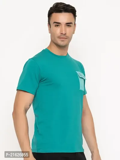 Comfortable Blue Cotton Tees For Men-thumb2