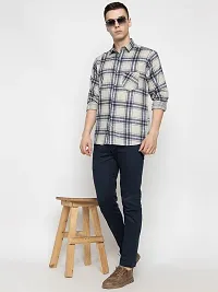 FREKMAN Men's Cotton Checkered Regular Fit Casual Shirt with Chest Pocket, Full Sleeve Shirt for Formal  Casual Wear-thumb3