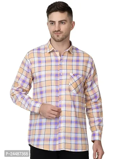 FREKMAN Checked Shirt for Men | Checks Shirt for Men Stylish | Men Check Shirt Full Sleeve | Full Sleeve Shirt