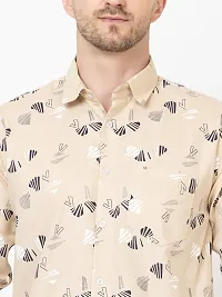 FREKMAN Men's Pure Cotton Floral Print Casual Full Sleeve Shirt-thumb4