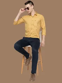 Reliable Beige Cotton Printed Long Sleeves Casual Shirts For Men-thumb4