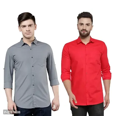 Trendy Wear Beach Style Shirts for Men Combo of 2