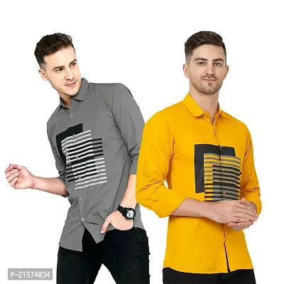 Trendy Wear Beach Style Shirts for Men Combo of 2