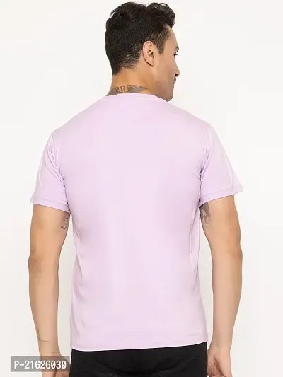 Comfortable Peach Cotton Tees For Men-thumb2