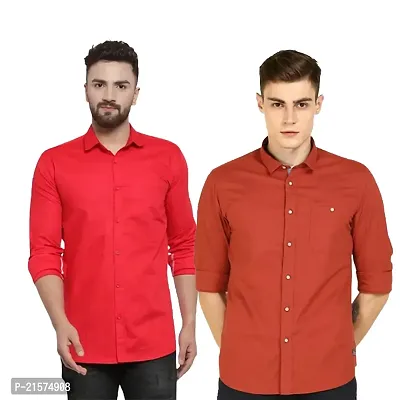 Trendy Wear Beach Style Shirts for Men Combo of 2