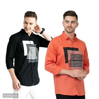 Trendy Wear Beach Style Shirts for Men Combo of 2