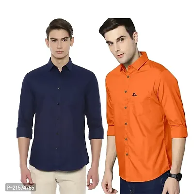 Trendy Wear Beach Style Shirts for Men Combo of 2-thumb0