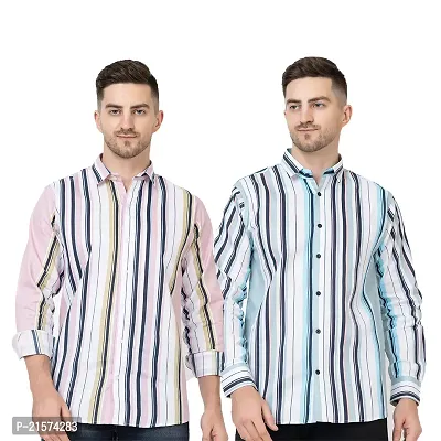 Trendy Wear Beach Style Shirts for Men Combo of 2