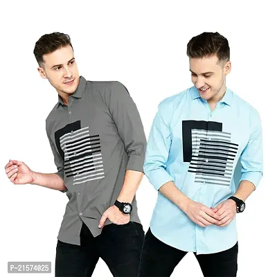 Trendy Wear Beach Style Shirts for Men Combo of 2