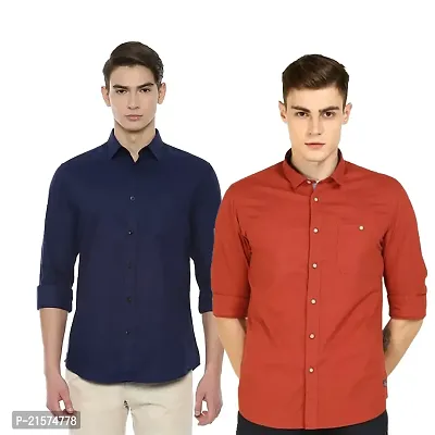 Trendy Wear Beach Style Shirts for Men Combo of 2-thumb0