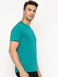 Comfortable Blue Cotton Tees For Men-thumb2