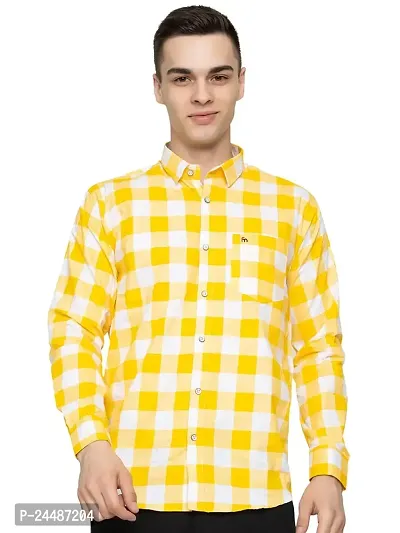 FREKMAN Casual Check Shirt Full Sleeve Shirt for Men with Pocket | Shirt for Men Casual-thumb0