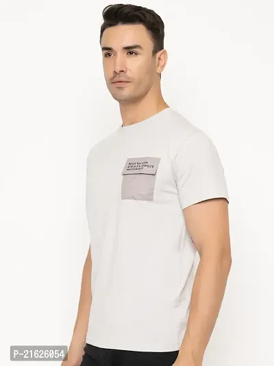 Comfortable Grey Cotton Tees For Men-thumb4