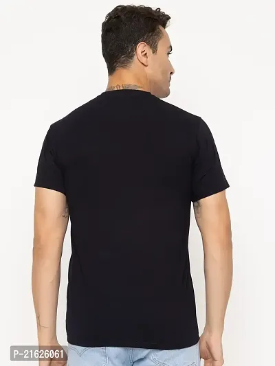 Comfortable Blue Cotton Tees For Men-thumb4