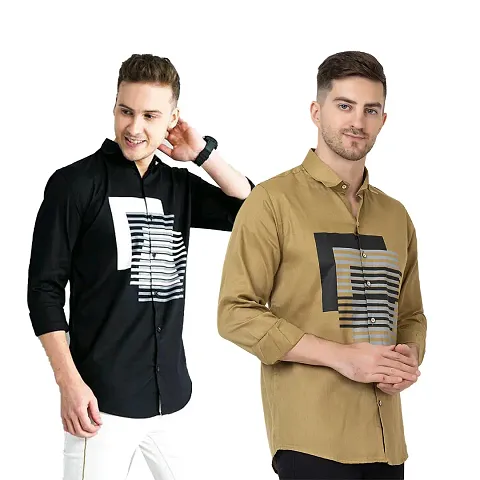 Comfortable Cotton Long Sleeves Casual Shirt 