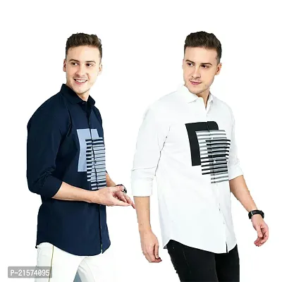 Trendy Wear Beach Style Shirts for Men Combo of 2