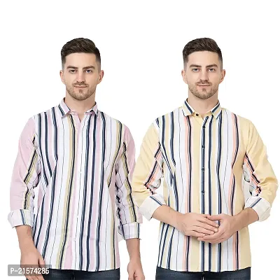 Trendy Wear Beach Style Shirts for Men Combo of 2