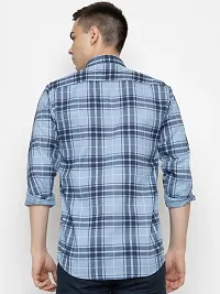 FREKMAN Men's Cotton Checkered Regular Fit Casual Shirt with Chest Pocket, Full Sleeve Shirt for Formal  Casual Wear-thumb3