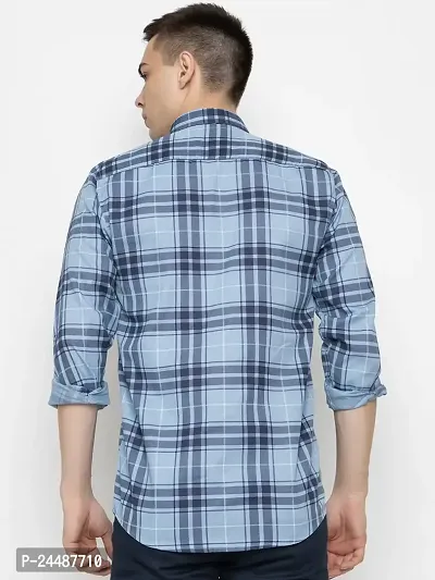 FREKMAN Men's Cotton Checkered Regular Fit Casual Shirt with Chest Pocket, Full Sleeve Shirt for Formal  Casual Wear-thumb4