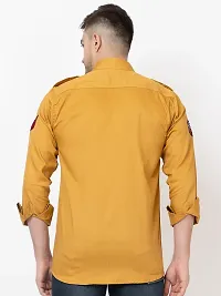 FREKMAN Men's Full Sleeve Multi-Pocket Solid Cotton Cargo Shirt-thumb1