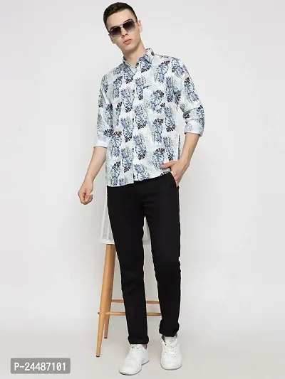 FREKMAN Men's Printed Regular Fit Full Sleeves Cotton Formal Shirt-thumb4