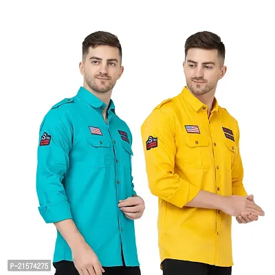 Trendy Wear Beach Style Shirts for Men Combo of 2