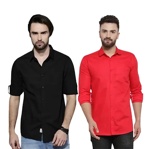 Trendy Wear Beach Style Shirts for Men Combo of 2