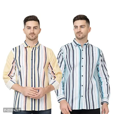 Trendy Wear Beach Style Shirts for Men Combo of 2