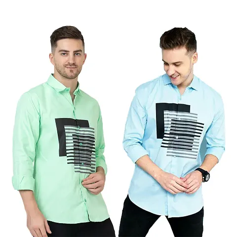 Trendy Cotton Long Sleeves Casual Shirt 