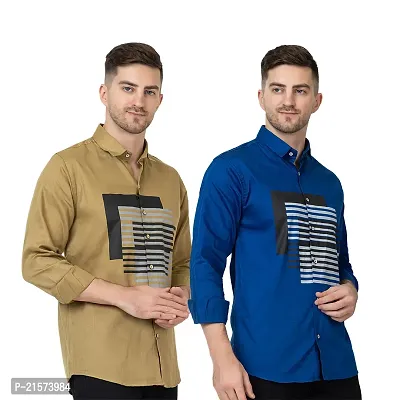 Trendy Wear Beach Style Shirts for Men Combo of 2