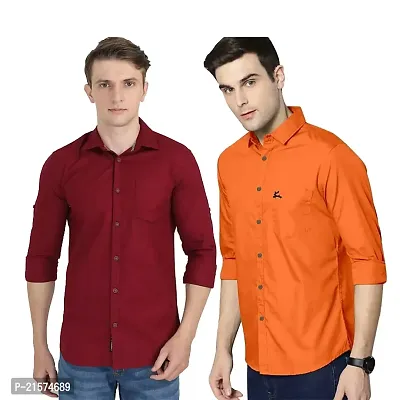 Trendy Wear Beach Style Shirts for Men Combo of 2