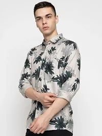 FREKMAN Men's Full Sleeve Hawaiian Shirt Tropical Print Casual Button Down Aloha Shirt-thumb3