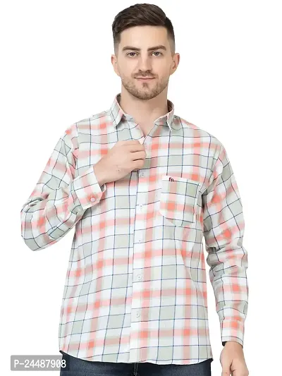 FREKMAN Checked Shirt for Men | Checks Shirt for Men Stylish | Men Check Shirt Full Sleeve | Full Sleeve Shirt