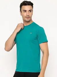 Comfortable Blue Cotton Tees For Men-thumb3