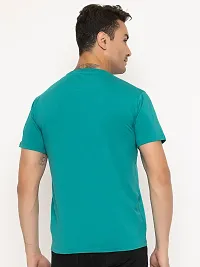 Comfortable Blue Cotton Tees For Men-thumb3