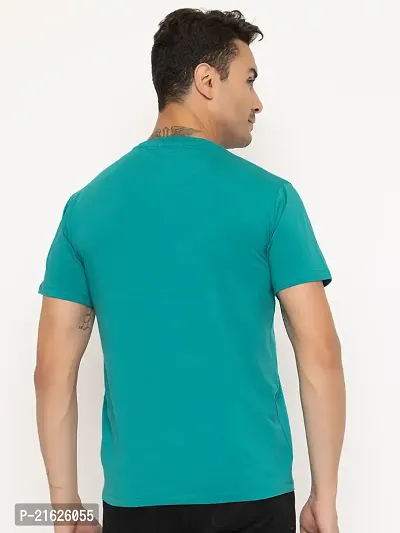 Comfortable Blue Cotton Tees For Men-thumb4