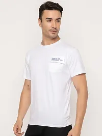 Comfortable White Cotton Tees For Men-thumb2