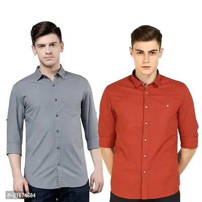 Trendy Wear Beach Style Shirts for Men Combo of 2