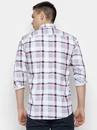 FREKMAN Men's Cotton Box Check Regular Fit Casual Shirt with Pocket, Full Sleeve Shirt for Formal  Casual Wear-thumb1