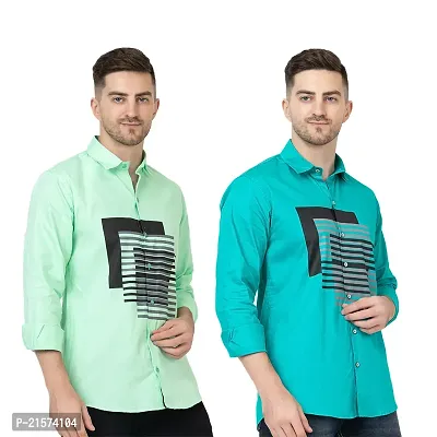 Trendy Wear Beach Style Shirts for Men Combo of 2