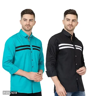 Trendy Wear Beach Style Shirts for Men Combo of 2