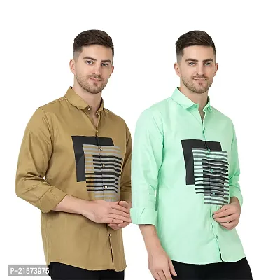 Trendy Wear Beach Style Shirts for Men Combo of 2