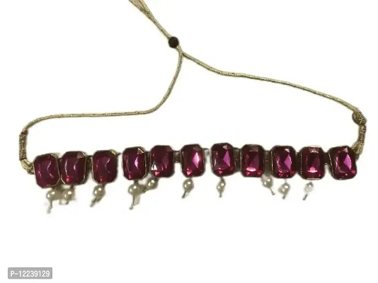 Choker Jewellery in Purple Colour-thumb0