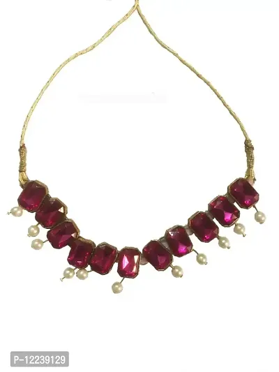 Choker Jewellery in Purple Colour-thumb3