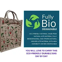 Eco Friendly Multipurpose Jute Bag  with Reinforced Handles Pack Of 3-thumb3