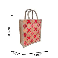 Eco Friendly Multipurpose Jute Bag  with Reinforced Handles Pack Of 2-thumb1