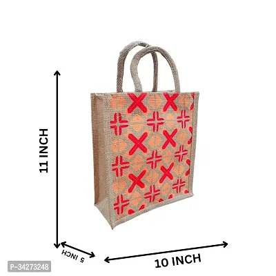 Eco Friendly Multipurpose Jute Bag  with Reinforced Handles Pack Of 2-thumb2