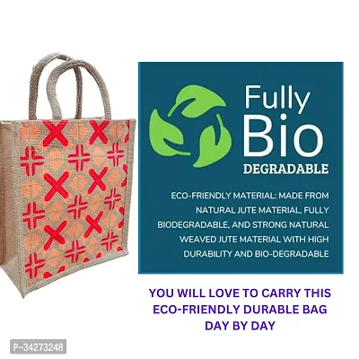 Eco Friendly Multipurpose Jute Bag  with Reinforced Handles Pack Of 2-thumb3