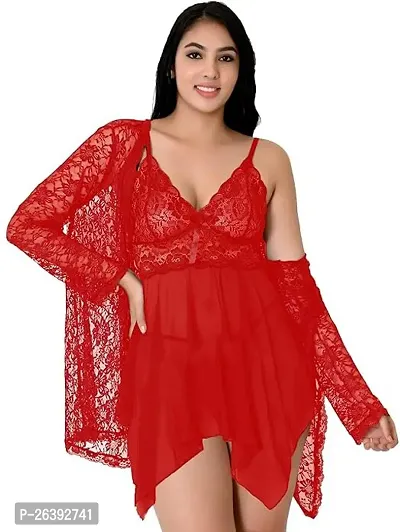 Naryani Devi  Enterprises Self Design Babydoll-thumb0