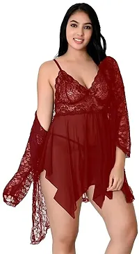 Naryani Devi  Enterprises Self Design Babydoll-thumb3